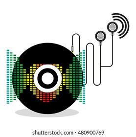 music entertainment poster classic vector illustration design