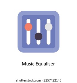 Music Equaliser vector Flat Icons. Simple stock illustration stock illustration