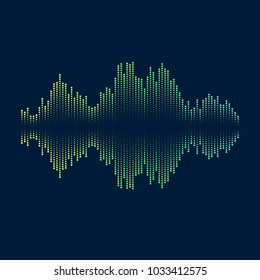Music equalizer abstract background for design. Vector illustration