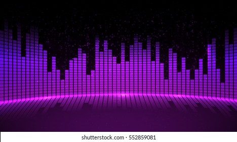 Music equalizer background. Vector illustration