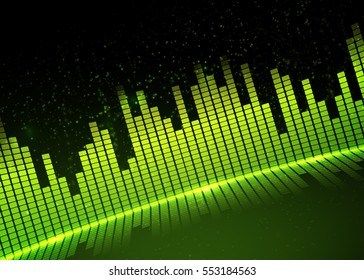 Music equalizer background. Vector illustration - Shutterstock ID 553184563
