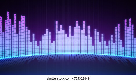 Music equalizer background. Vector illustration. Digital graphic for brochure, website, flyer, print, poster, other design