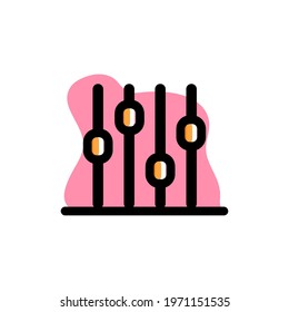 Music Equalizer Conceptual Vector Illustration Design Icon eps10 great for any purposes