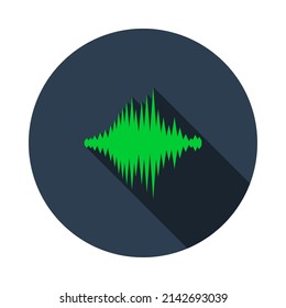 Icono de ecualizador de música. Contorno de negrita editable con diseño de relleno de color. Ilustración vectorial.