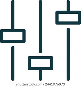 music equalizer line icon vector. symbol, sign