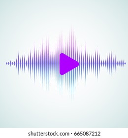 Music equalizer on a light background.