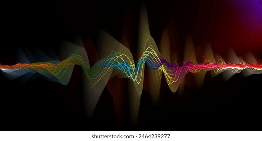 Music equalizer sound colorful wave illustration vector.