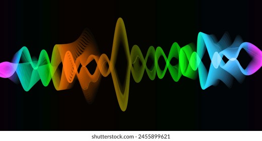 Music equalizer sound wave illustration vector