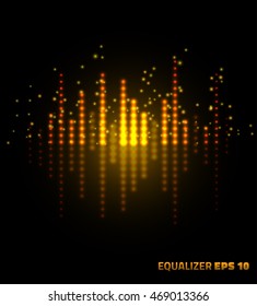 Music equalizer. Vector illustration.