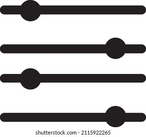 ilustración vectorial de ecualizador de música en círculo sobre fondo blanco.