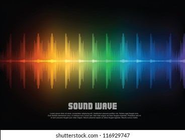 Music equalizer wave. Vector illustration