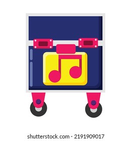 Music equipment icon. Subtable to place on music festival, music, etc.