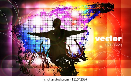 Music event background