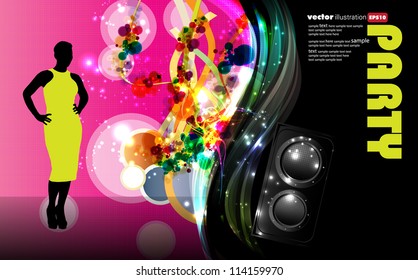 Music event background