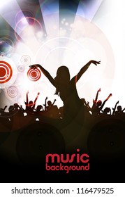 Music event background