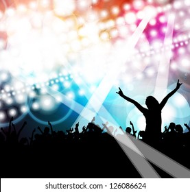 Music event background