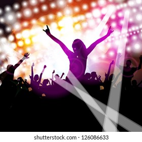 Music event background