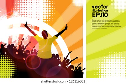 Music event background