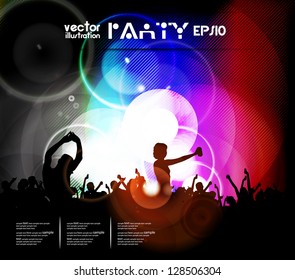 Music event background