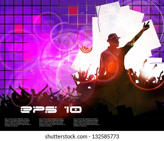 Music event background