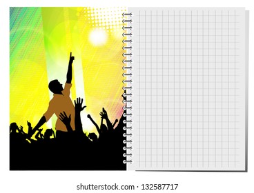 Music event background