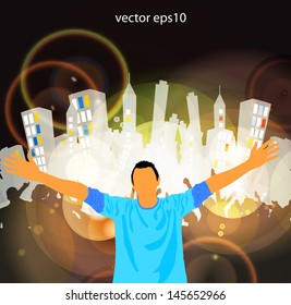 Music event background