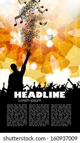 Music event background