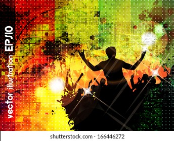 Music event background