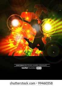 Music event background