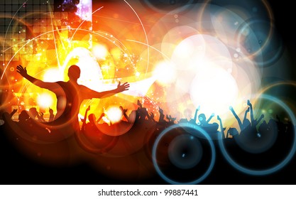 Music event background