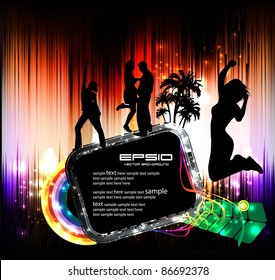 Music event background illustration