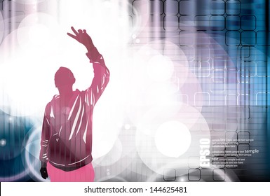 Music event background. Vector