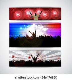 Music event background. Vector