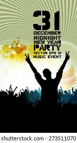 Music event background, vector