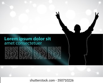 Music event background. Vector