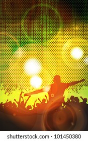 Music event background. Vector eps10 illustration.