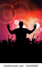 Music event background. Vector eps10 illustration.