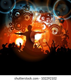 Music event background. Vector eps10 illustration.