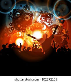 Music event background. Vector eps10 illustration.