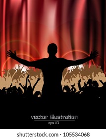 Music event background. Vector eps10 illustration.