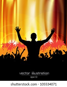 Music event background. Vector eps10 illustration.