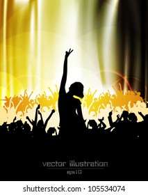 Music event background. Vector eps10 illustration.