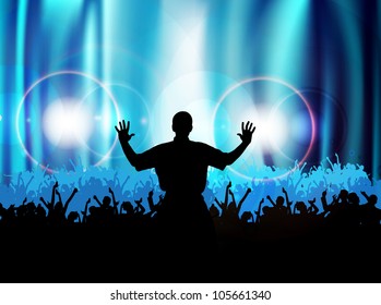 Music event background. Vector eps10 illustration.