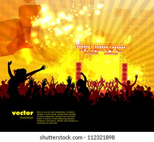 Music event background. Vector eps10 illustration.