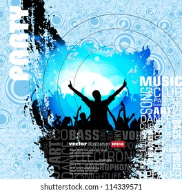 Music event background. Vector eps10 illustration.