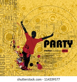 Music event background. Vector eps10 illustration.
