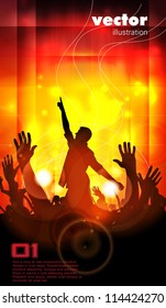 Music event background. Vector eps10 illustration.