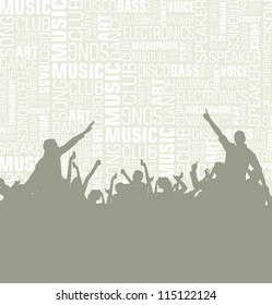 Music event background. Vector eps10 illustration.