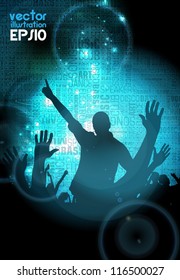 Music event background. Vector eps10 illustration.