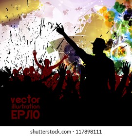 Music event background. Vector eps10 illustration.